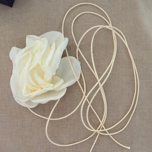 New gardenia Cream Floral neck or Hair Accessory